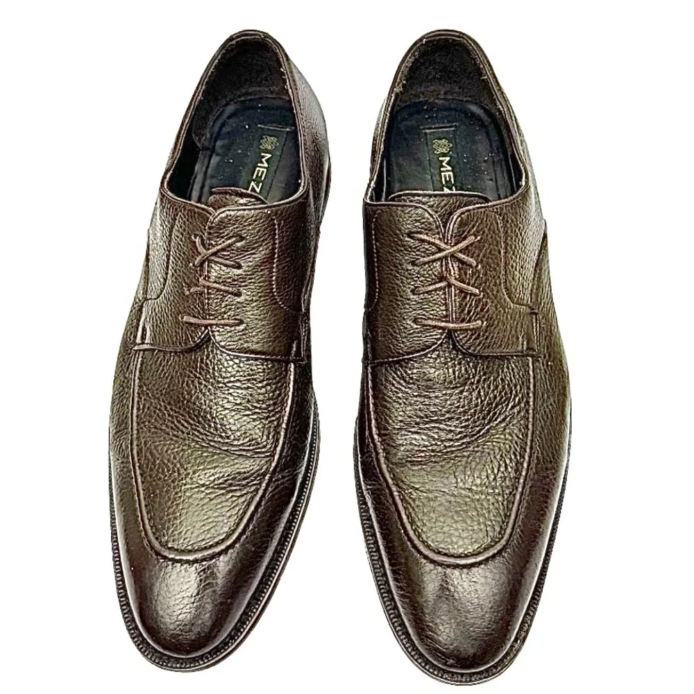 Mezlan Lepanto Brown Leather Oxford Shoes Men’s Size 10.5M Made in Spain